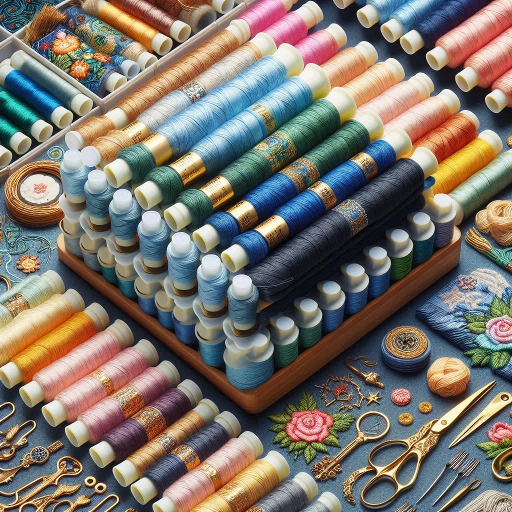 Pack of embroidery floss in assorted colours