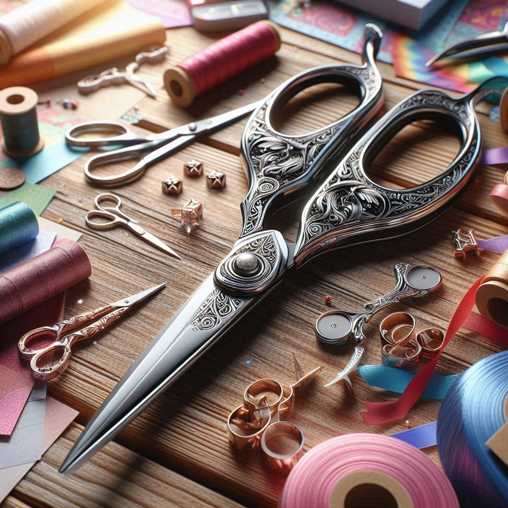 Titanium‑coated embroidery scissors