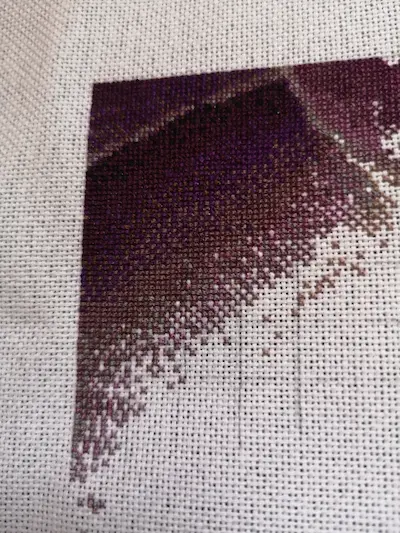 Customer creation 6 - Captivating cross stitch progress